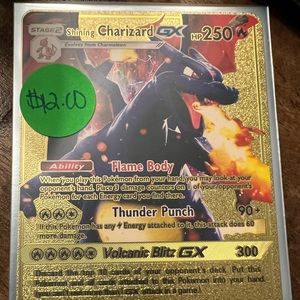 Pokémon gold Stage2 Shining Charizard GX HP250